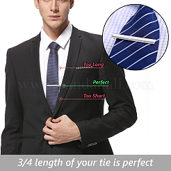 4Pcs 4 Styles Brass Tie Clips for Men&nbsp;FIND-GF0008-04
