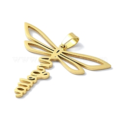 304 Stainless Steel Pendants&nbsp;STAS-C097-09G