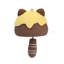 Opaque Resin Pendants&nbsp;LS-RESI-S018-04D-P
