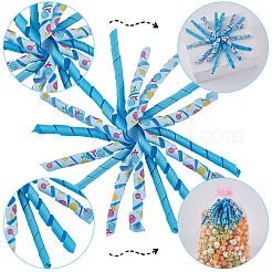 8Pcs Cloth Curly Ribbon Bows&nbsp;AJEW-SP0001-48C