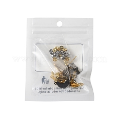 16Pcs 8 Styles 304 Stainless Steel Stud Earring Findings&nbsp;STAS-FS0001-86