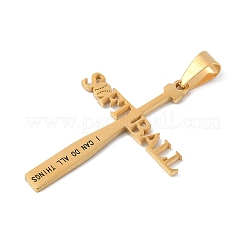 304 Stainless Steel Big Pendants&nbsp;STAS-U040-04G