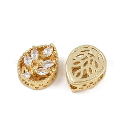 Brass Pave Cubic Zirconia Multi-strand Links&nbsp;ZIRC-F145-07G-01