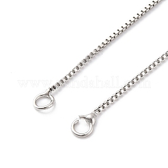 0.9MM Brass Box Chain Necklace Making&nbsp;NJEW-D302-77P