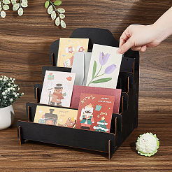 4-Tier Wood Display Risers for Card Holder&nbsp;ODIS-WH0078-53C