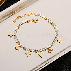 304 Stainless Steel Charm Bracelets&nbsp;WG4CBE1-01