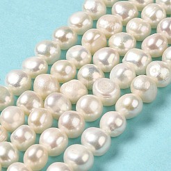 Natural Cultured Freshwater Pearl Beads Strands&nbsp;PEAR-E017-10