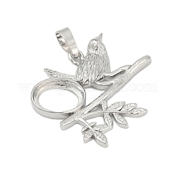 Brass Pendant Cabochon Settings&nbsp;KK-S521-17J-P