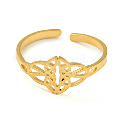 304 Stainless Steel Adjustable Open Rings&nbsp;RJEW-S237-03G