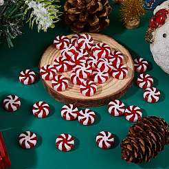 100Pcs Christmas Themed Plastic Beads&nbsp;KY-DC0001-53