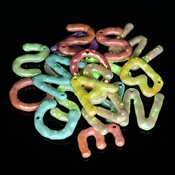 UV Plating Opaque Acrylic Pendants&nbsp;OACR-A027-13