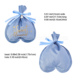 Velvet Jewelry Drawstring Gift Bags&nbsp;ABAG-CJC0003-02A