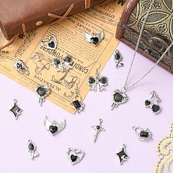 20Pcs 10 Styles Alloy Enamel Pendants&nbsp;ENAM-CJ0007-52