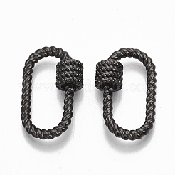 Brass Screw Carabiner Lock Charms&nbsp;KK-T047-02