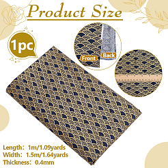 Fish Scales Pattern Japanese-style Cotton Fabric&nbsp;DIY-WH0579-98A