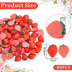 80Pcs Resin Decoden Cabochons&nbsp;CRES-UN0001-01