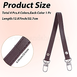 4Pcs 4 Colors Imitation Leather Bag Handles&nbsp;FIND-CL0001-43
