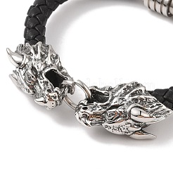 Braided Microfiber Leather Cord Bracelets&nbsp;BJEW-B096-19D