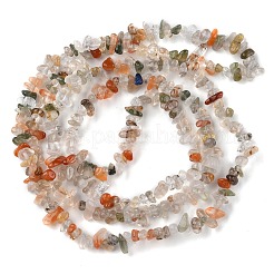 Natural Rutilated Quartz Beads Strands&nbsp;G-G0003-B26