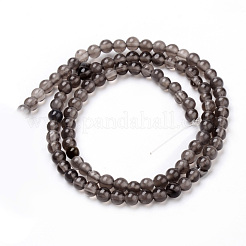 Natural Ice Obsidian Beads Strands&nbsp;G-Q462-69-4mm