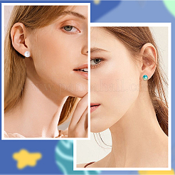 1600Pcs 2 Styles  304 Stainless Steel Flat Round Blank Peg Stud Earring Findings&nbsp;FIND-BBC0003-53B