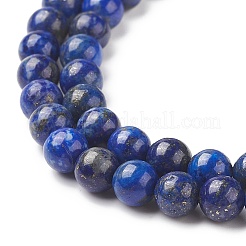 Natural Lapis Lazuli Beads Strands&nbsp;G-G423-6mm-A