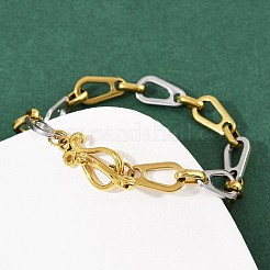 304 Stainless Steel Link Chain Bracelets for Women&nbsp;BJEW-C113-02GP