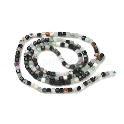 Natural Ruby in Zoisite Beads Strands&nbsp;G-RM241221-K1