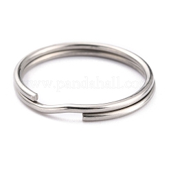 Non-Tarnish 304 Stainless Steel Split Key Rings&nbsp;STAS-H153-02P