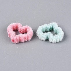 Flocking Opaque Acrylic Heart Beads&nbsp;OACR-T030-07M