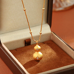 Brass Micro Pave Clear Cubic Zirconia Pendant Necklaces&nbsp;FS-WGDBB98-01