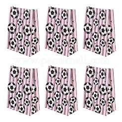 15Pcs Football Print Paper Cady Bags&nbsp;ABAG-TA0002-33A