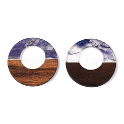 Transparent Resin & Walnut Wood Pendants&nbsp;LS-RESI-ZX017-46