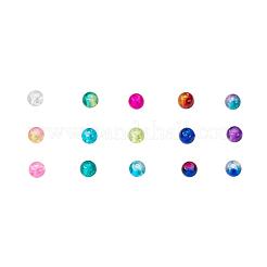 Baking Paint Crackle Glass Beads&nbsp;CCG-X0011-01-4mm