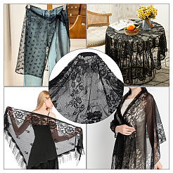 Nylon Lace Fabric&nbsp;DIY-WH20062-25A