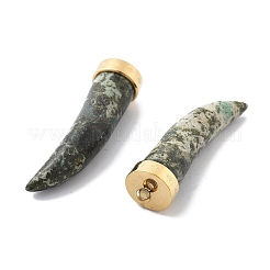 Natural Unakite Horn Pendants&nbsp;STAS-R130-03G-02