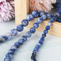 3 Strands 3 Style Natural Blue Spot Jasper Beads Strands&nbsp;G-YS0001-03