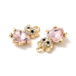 Rack Plating Alloy Rhinestone Pandants&nbsp;PALLOY-O106-07G