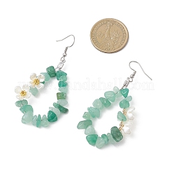 Flower 304 Stainless Steel Dangle Earrings&nbsp;EJEW-JE06802