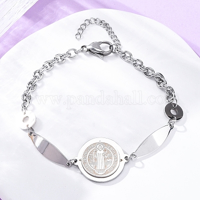 201 Stainless Steel Link  Bracelets&nbsp;BJEW-B078-146P-1