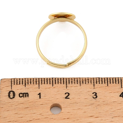 Brass Adjustable Ring Components&nbsp;KK-A272-03A-G-1