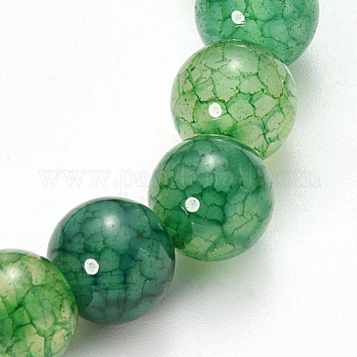 Natural Dragon Veins Agate Beaded Stretch Bracelets&nbsp;BJEW-Q692-02G-1