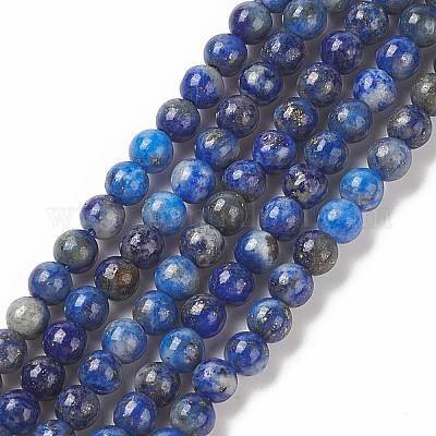 Natural Lapis Lazuli Beads Strands&nbsp;G-F662-04-3mm-1