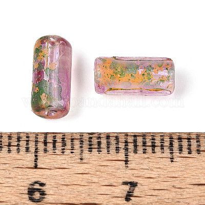 Picasso Transparent Glass Bugle Beads&nbsp;SEED-N010-02E-1