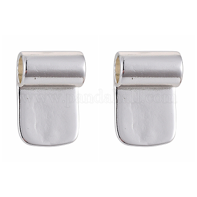 Brass Glue-on Flat Pad Bails&nbsp;KK-D519-B-S-1