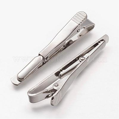 Brass Tie Clips&nbsp;KK-F679-01P-1