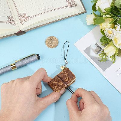 Cowhide Mini Notebook&nbsp;AJEW-CL0005-43A-1
