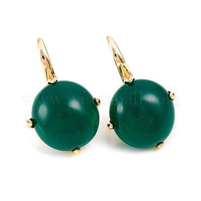 Glass Dangle Earrings&nbsp;EJEW-L228-18-1