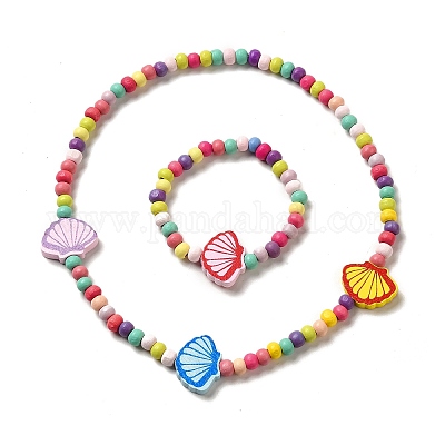 Maple Wood Jewelry Set&nbsp;SJEW-C006-01B-1