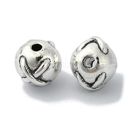 Tibetan Style Alloy Beads TIBEB-F065-22AS-1